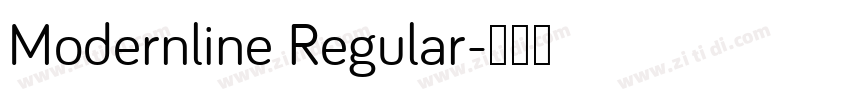 Modernline Regular字体转换